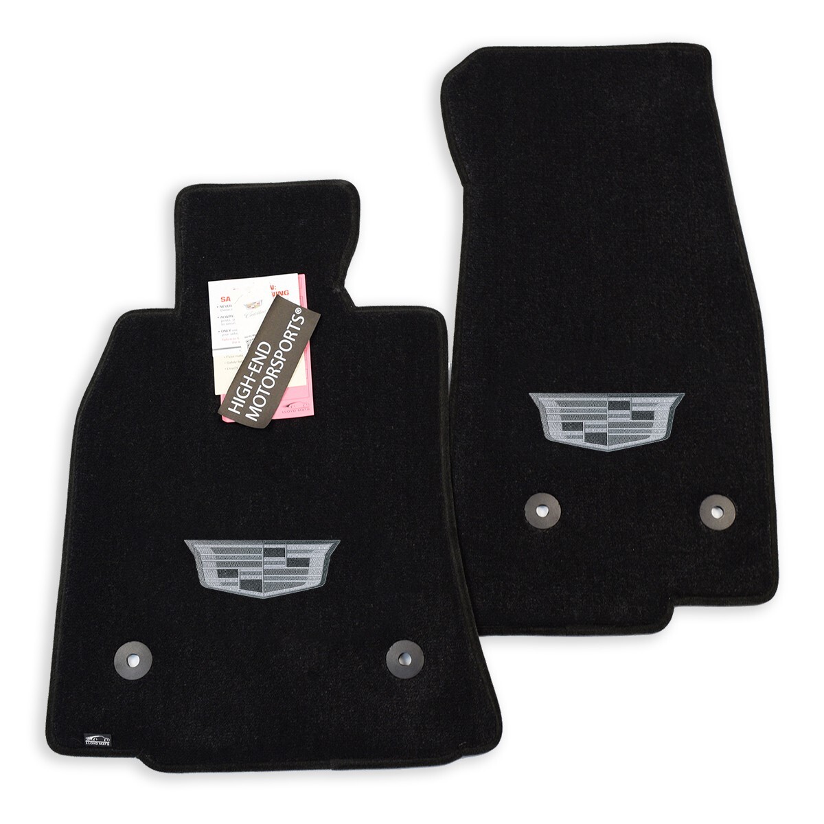 Cadillac CT5 Onyx Radiant Pkg Jet Front Floor Mats - Nice Premium