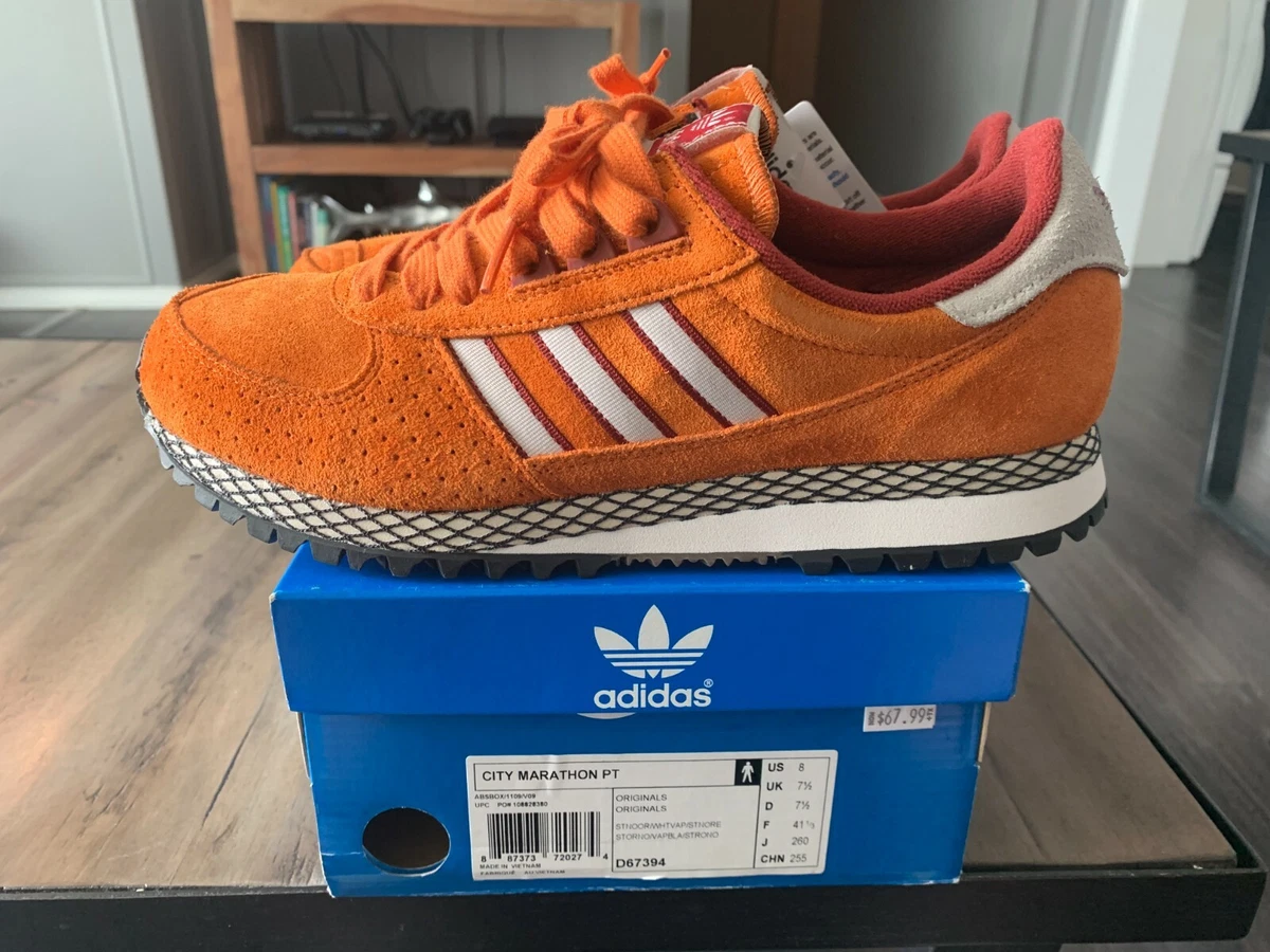 Adidas City Marathon D67394 Orange New with Box DS Size 8 | eBay