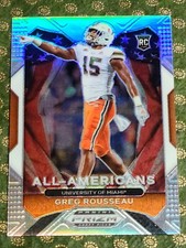 2021 Panini Prizm Draft Picks#200 Greg Rousseau RC ALL-AMERICAN SILVER REFRACTOR