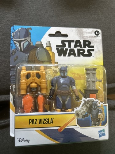 Hasbro Star Wars Paz Vizsla w Jet Pack & Rocket Launcher 4in Figure NEW 2024