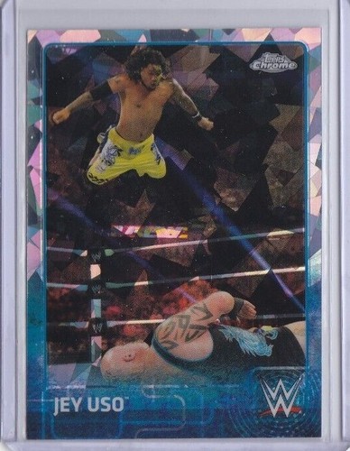 JEY USO (Rare! *ATOMIC REFRACTOR*) 2015 Topps WWE CHROME Card #36 THE BLOODLINE
