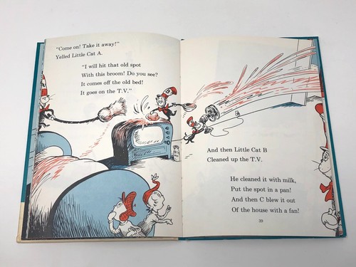 The Cat In The Hat Comes Back VINTAGE 1958 Dr. Seuss book club edition youth - Picture 8 of 10
