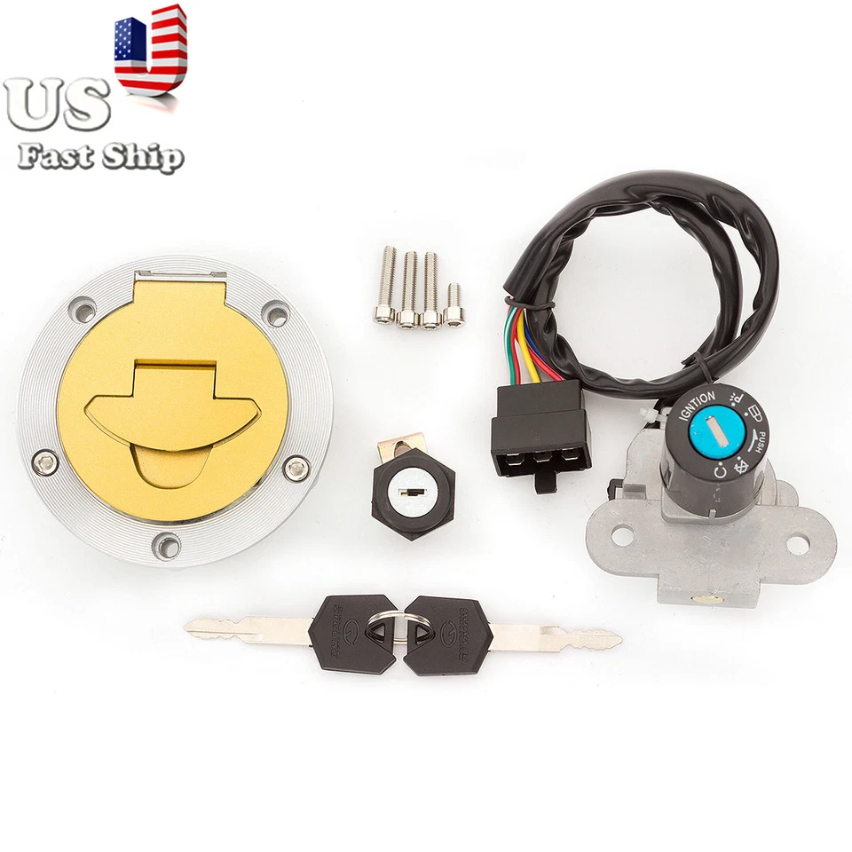 Ignition Switch Gas Cap Seat Lock Set w/2 key For M900 1999-2004 Cagiva mito125 - Image 4 of 4