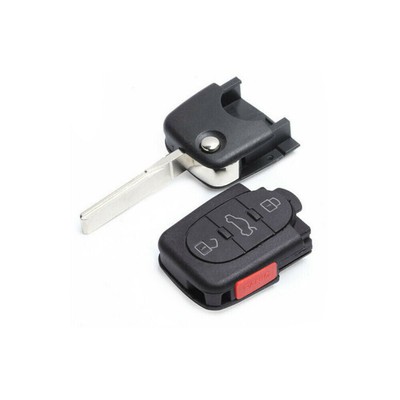 For Audi Allroad Quattro 01-05 Sale 3+1 Button Flip Remote Key Fob w/ID48 Chip