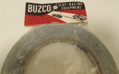 Buzco No. 705 Aluminum Slot Car Track Tape 180 Foot Roll 1960s MIP - Picture 3 of 5