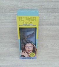 Flower Eyewear Blue Light Blocking Glasses With Pouch Style Hazel Lot of 2