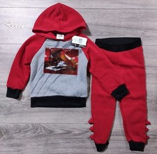 Jurassic Park Outfit 3T Toddler Boys Dinosaur Hooded Sweater Jogger Pants Kids