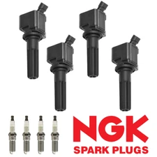 4 Ignition Coil & 4 NGK Spark Plug fit 2006-2012 Chevrolet Colorado 2.9L UF497