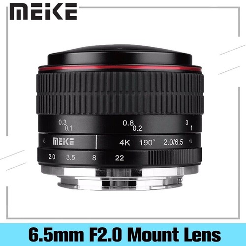 MEIKE 6.5mm F2.0 Ultra Wide Angle Fisheye Lens for Canon EF Sony E M4/3 Fuji X - Imagen 2 de 10