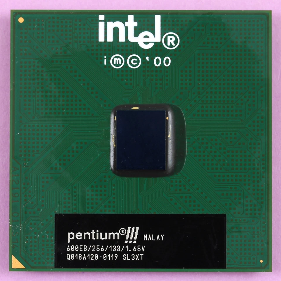 Intel Pentium 3 600EB CPU 600Mhz Coppermine Socket 370 133Mhz FSB S370 SL3XT P3 - Image 2 of 3