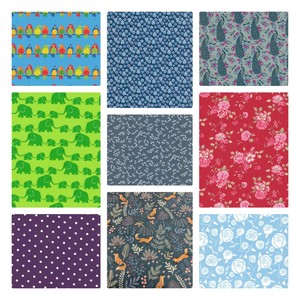 8 Stück Baumwollstoff Stoffpakete Patchwork Stoffe Baumwolle Stoffreste
