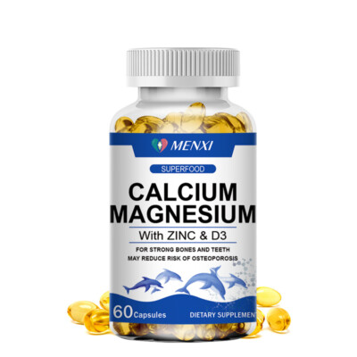 Kalzium Magnesium Zink Kapseln - Vitamin D3 - Stoffwechsel Immunsystem - Vegan