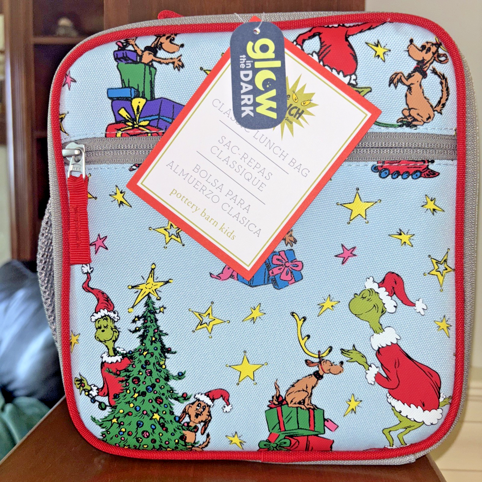 PONY Scuola ceramica fienile GRINCH LUNCH BOX BAG unicorno principessa ragazza pre k viaggio.