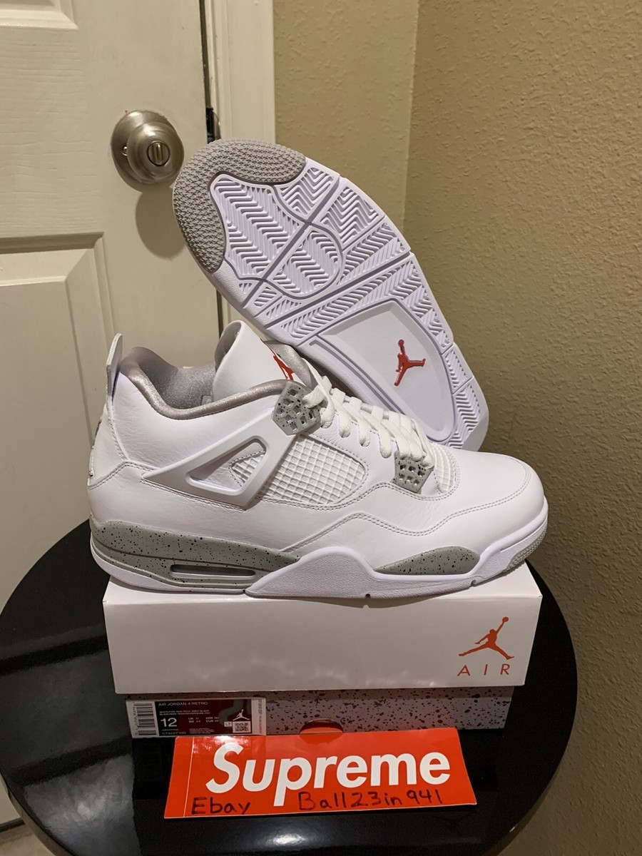 Nike Air Jordan 4 Size 12 Retro Mid White Oreo CT8527-100 Nike Air Jordan 4 Retro White Oreo Mid 2021 Men main image 4