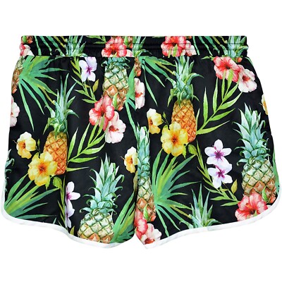 Beach Board Schwimmen Hot Pants Shorts Neu Damen Frauen Mädchen Blumenmuster
