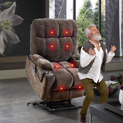 Advanced and Durable Power Lift Recliner Chair for Elderly with Dual OKIN Motors
