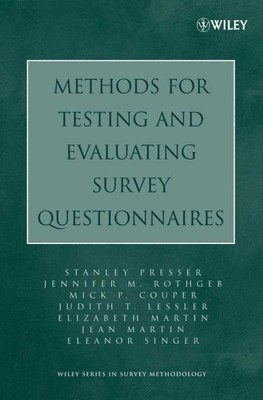 Methods for Testing and Evaluating Survey Questionnaires, Paperback by Presse...