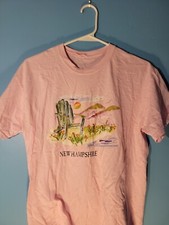 Womens New Hampshire Pink Graphic T Shirt Siz...