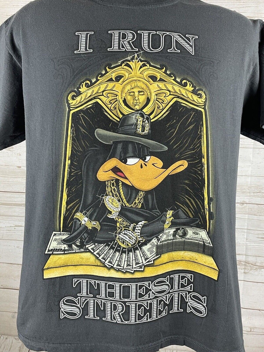 Daffy Duck I Run These Streets Looney Tunes Shirt Adult Medium Pre