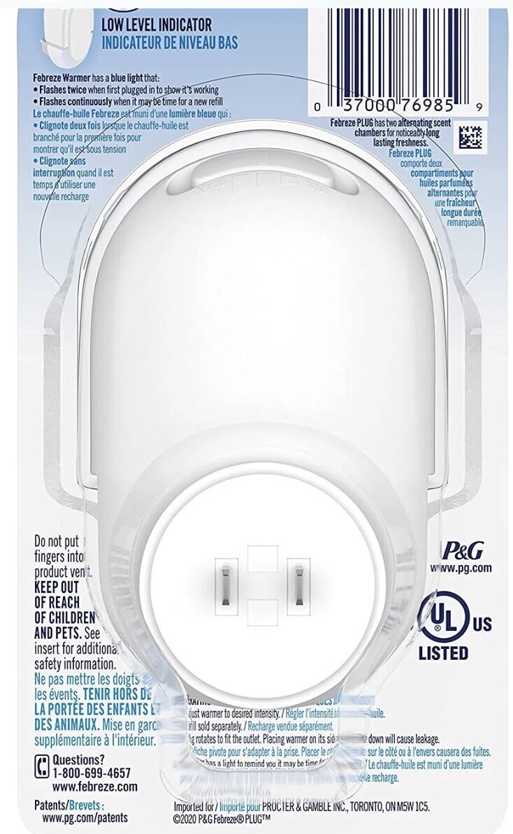 Febreze PLUG Oil Warmer 2win Pack With Low Level Indicator