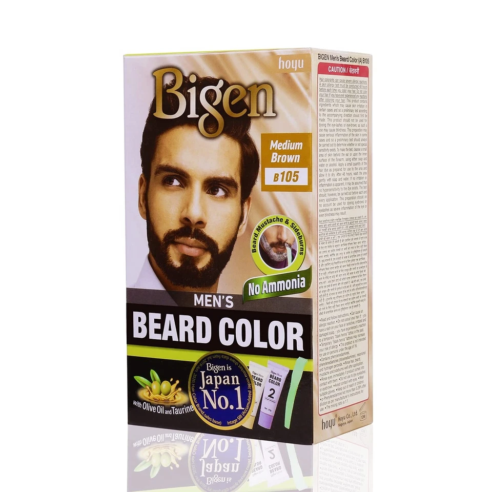 Barba Bigen Hombre Color Marrón Medio 20gm+20gm -105, 102 g Foto 3 de 4