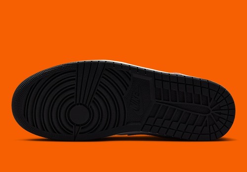 Nike Air Jordan 1 Media Puntera Negra Estrella de Mar Hombres Naranja Tenis Deportivos DQ8426-801 - Imagen 8 de 8