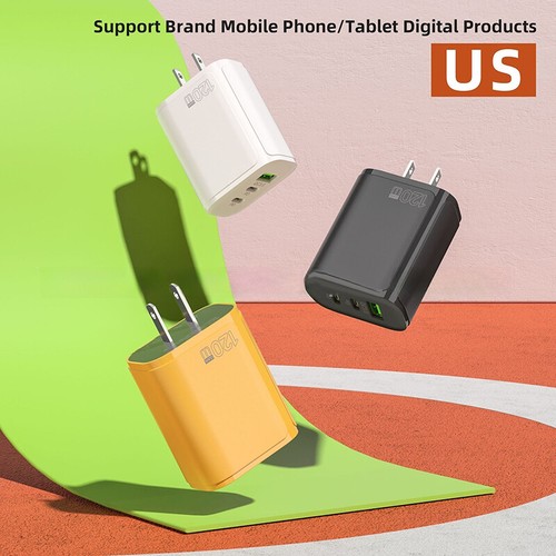 120W USB Type-C Phone Charger UBS-C PD Fast Charging Power Adapter Tablet - Zdjęcie 8 z 21