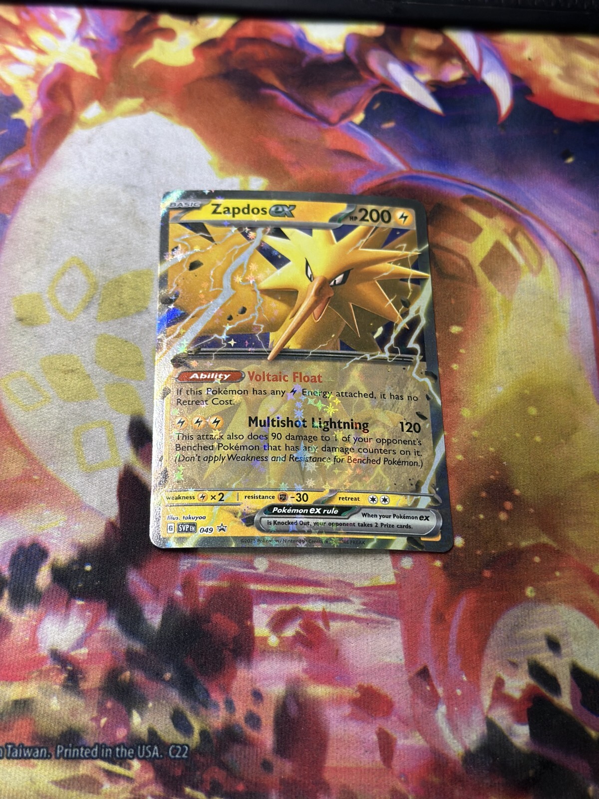 Pokemon TCG Zapdos ex 049 Black Star Promo Card Holo Rare Near Mint