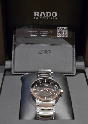 Rado Centrix Automatic Stahl Schwarz 38 mm Glasboden R30939163