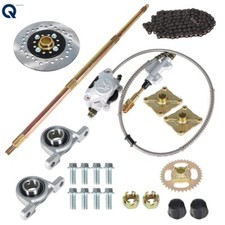 32" Go Kart ATV Rear Live Axle Kit  Brake Assembly Sprocket Hub Drift Trike USA