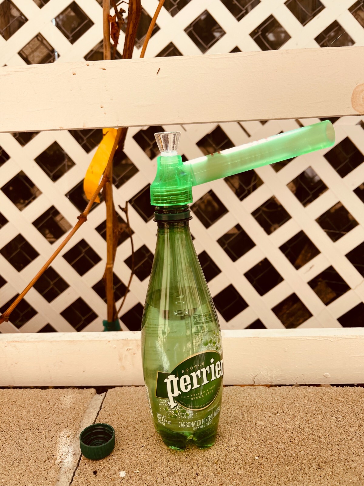 [3Packs Green] Screw-on Water Bottle Converter Glass Bong Hookah