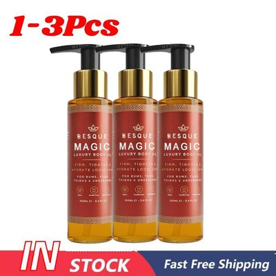 BESQUE Magic Luxury Body Oil 100ml Straffen Hydratische Haut - BRANDNEU 1-3X