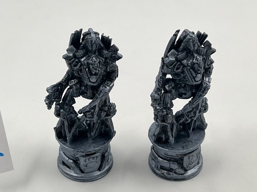 Parker Brothers Transformers Chess Individual Pieces Only Decipticon Rooks (2) - Picture 2 of 4