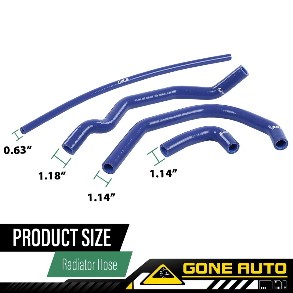 Fit For 1987-2006 Yamaha YFZ350 Banshee Silicone Radiator Hoses Kit Blue New Foto 3 de 4