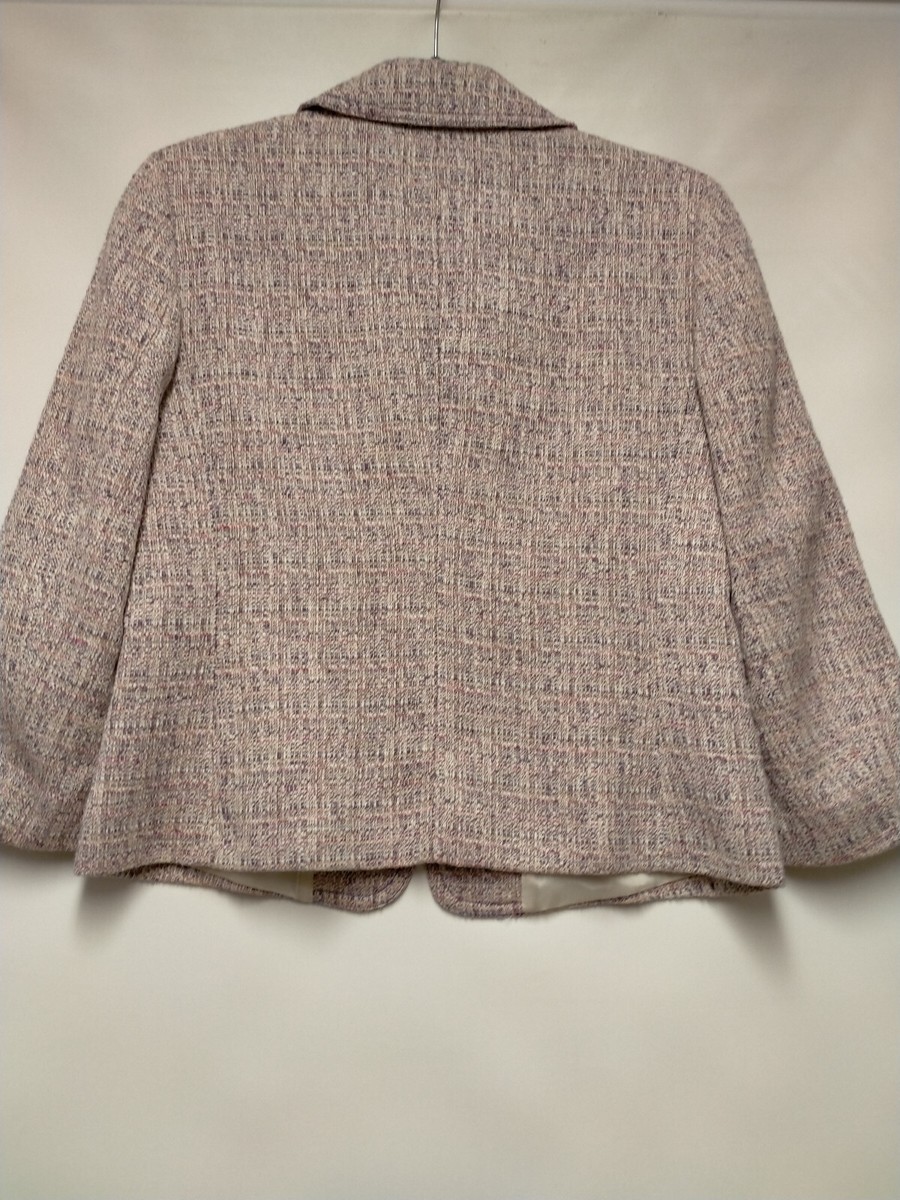 MARELLA @ MAX MARA Wool Mix Multi Col Jacket Blazer Lined Pockets  