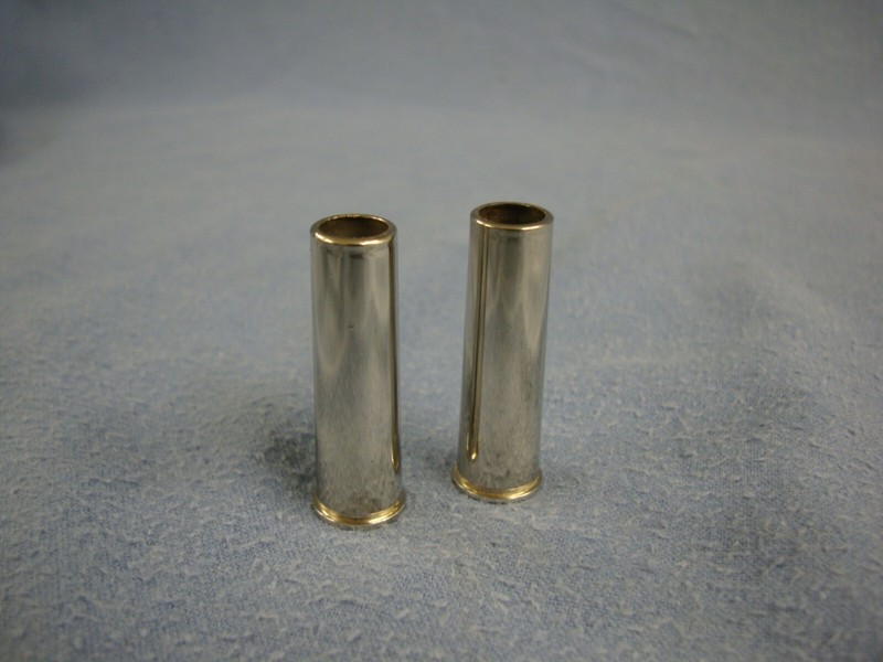 .375 H&H Flanged Magnum snap caps. Beautiful set of 2 in fitted box.