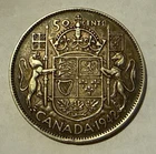 1942 Canada 50 Cents - .800 Silver - 80% Silver
