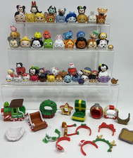 Disney Pixar Tsum Tsum Lot Of 80 Assorted Pieces Figures  Accessories