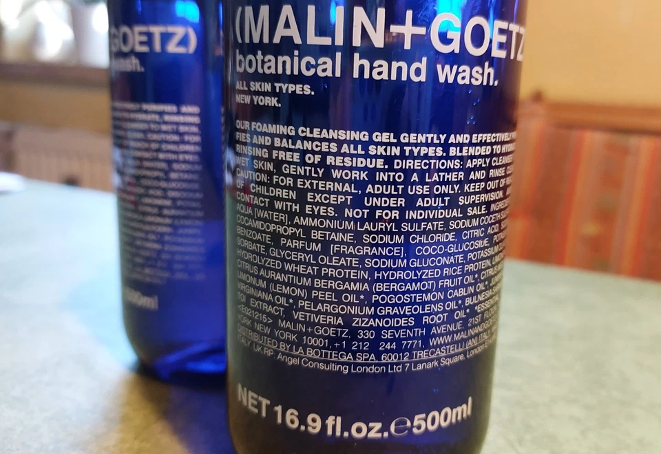 MALIN+GOETZ botanical hand wash + body wash á 500ml‼️Duschgel + Flüssigseife RAR - Bild 3 von 4