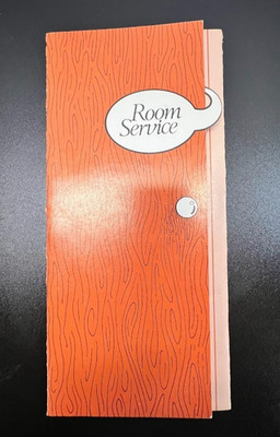 Vintage Holiday Inn Room Service Menu 1960s Mid-Century Hotel Ephemera mcm retro