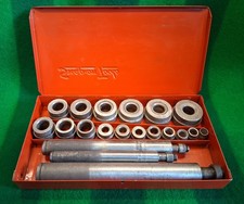 Snap On A157 Bushing Driver Set - KRA 113 Vintage Metal Case Tool Box dated 1969