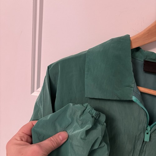 Fear of God Essentials Bomberjacke Damen XS Teal Green Nylon Shell - Bild 3 von 12