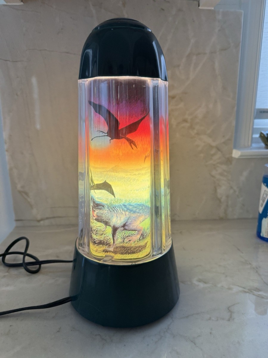 VTG 1994 Dinosaur Rabbit Tanaka Spencers Lamp, Lamp Works, Rotator