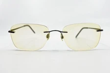 Airlock Eyeglasses Frames Only Wisdom 200 033 52-18-140 Titanium Gray Rimless