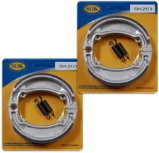 FRONT&REAR BRAKE SHOES+Springs fit YAMAHA DT 80, 1981-1982 DT80