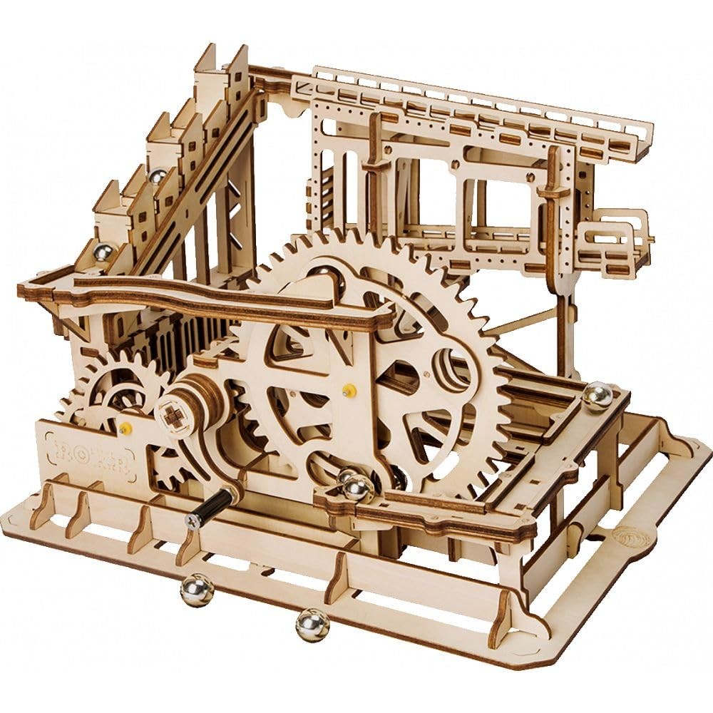Puzzle 3D Bois ROKR Cog Coaster : Jeu de Construction Adulte et Jeu Éducatif