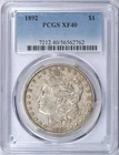 1892-P MORGAN SILVER DOLLAR PCGS XF40