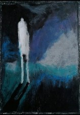 Minimalizm Portret Nowoczesna sztuka abstrakcyjna Pastel olejny A4 Papier Dekoracja Sztuka