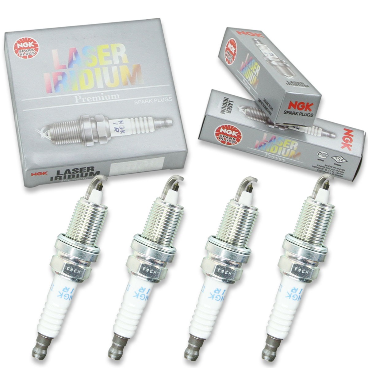 4pcs 2005 Evinrude DPZSOC NGK Laser Iridium Spark Plugs 250 HP Kit Set Engin lm