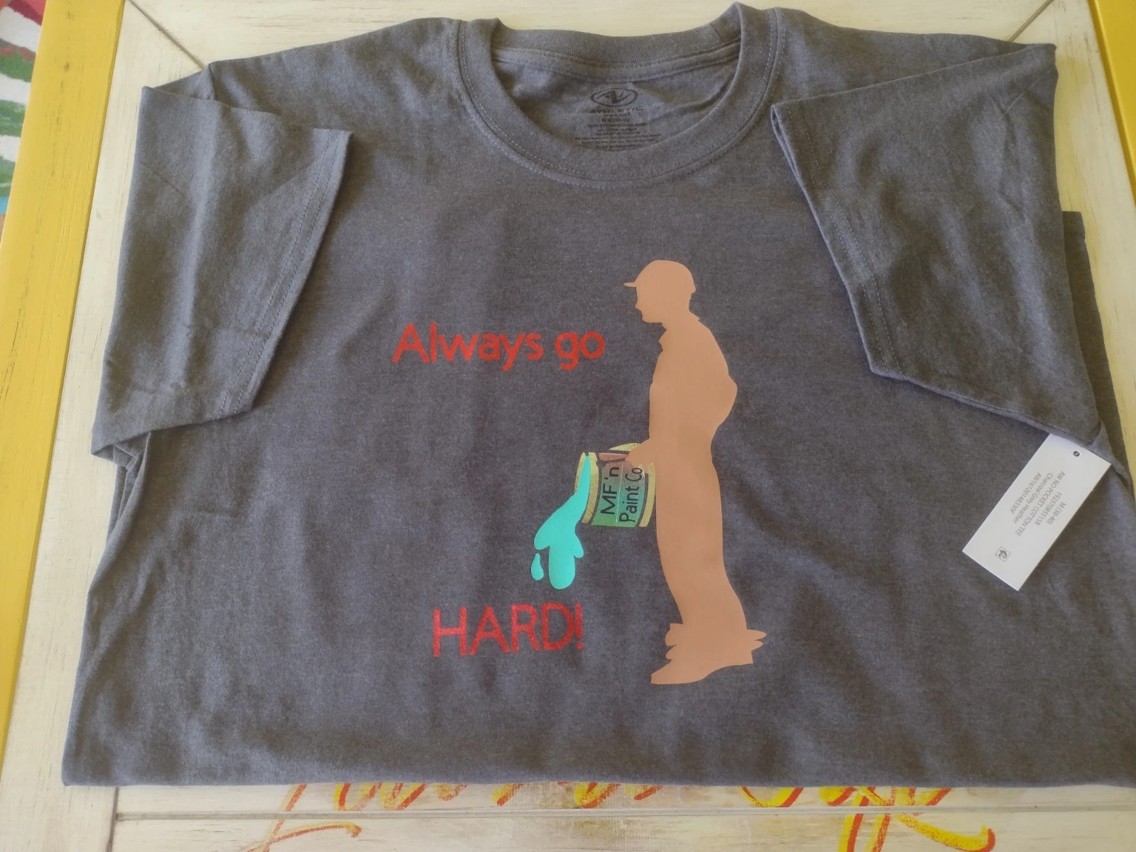 Custom Go hard in the paint Streetwear, Novelty unisex graphic t-shirt